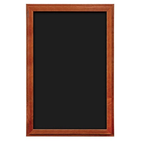 United Visual Products Indoor Enclosed Combo Board, 72"x36", Satin Frame/Black Porc & Cloud UVCB7236-BLKPORC-CLOUD